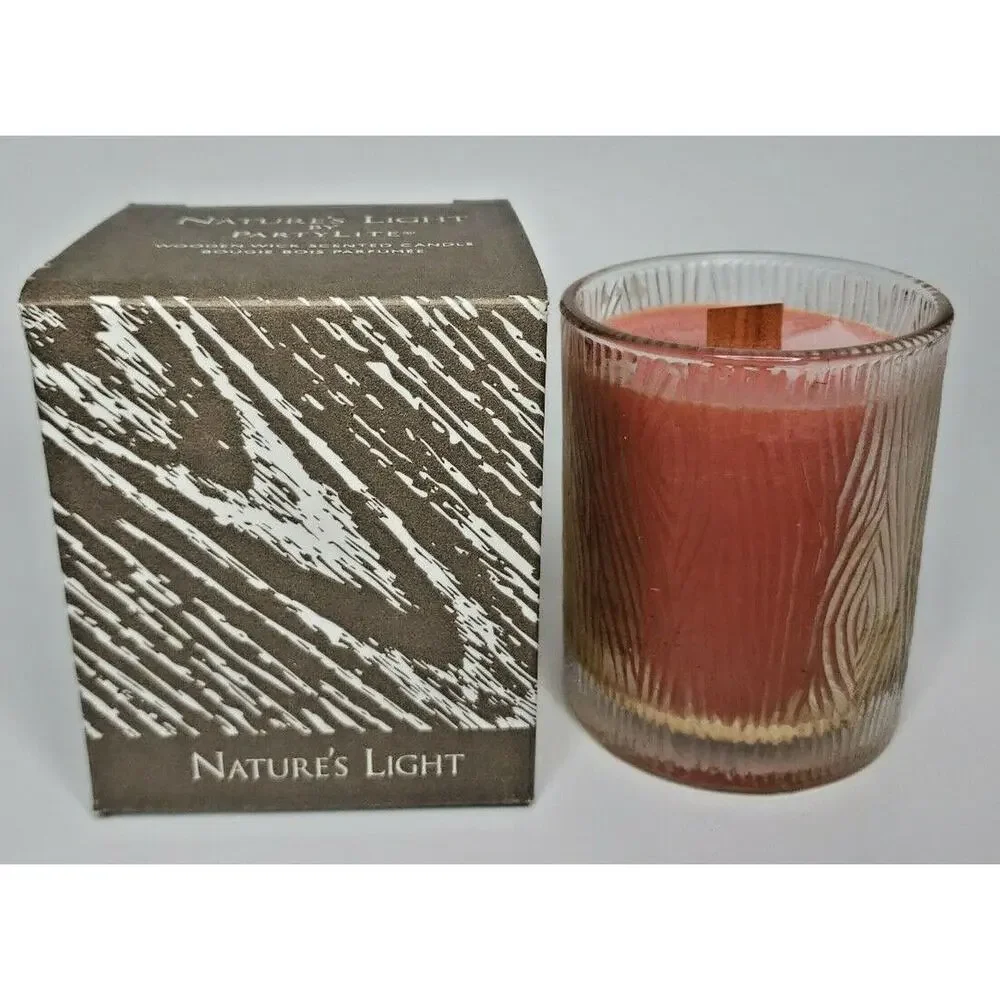 Partylite Natures Light Crackling Wick Jar New Safari‎ Sunset P2I/G41355